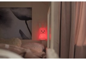 Бяла LED детска нощна лампа Bunny – Star Trading