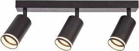Линеен спот за таван KING, черен, 3хGU10