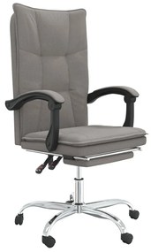 349749 vidaXL Наклоняем офис стол, таупе, текстил