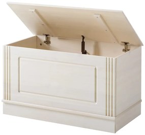 Бяла ракла от масивен бор 80x45 cm Anita – Støraa