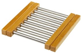 Регулируема бамбуково-стоманена подложка за горещи съдове- Casa Selección