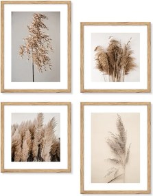 Комплект плакати в рамка 4 бр. 32x42 cm