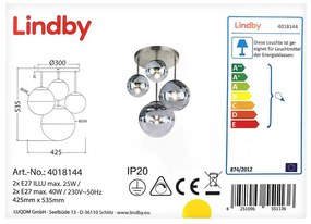 Lindby - Плафон RAVENA 2xE27/40W/230V + 2xE27/25W/230V