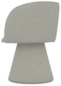 Светлосив тапициран трапезен стол Maia – Makamii