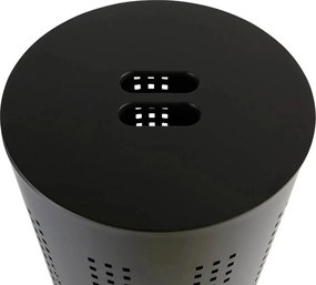 Кош за пране 5five Glass, Метал, Черен, 45 l