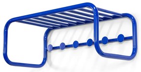 Синя метална стенна закачалка с рафт Retro – Spinder Design