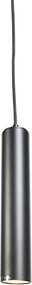 Интелигентна дизайнерска висяща лампа черна, вкл. WiFi GU10 източник на светлина - Tuba Small