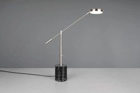 LED настолна лампа в черен и сребрист цвят (височина 65 cm) Fiore – Trio Select