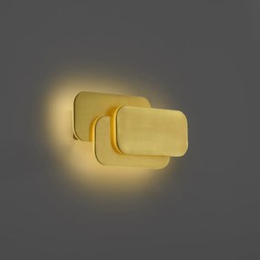 Модерна стенна лампа месинг с LED 3-степенно димиране - Dias