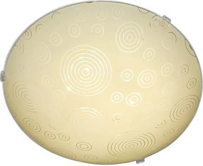 Плафониера ОЗОН LED, ø300, екрю гланц, 18W, 4000K