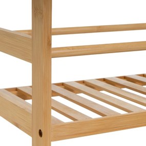 Бамбуков подвижен стелаж в естествен цвят 44x75 cm – Casa Selección