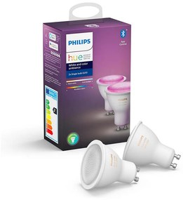 К-кт 2бр. LED димируеми крушки Philips White And Color Ambiance GU10/4,3W/230V