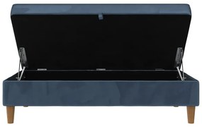 Синя кадифена табуретка Lilly – Støraa