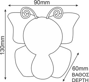 Светлинен контакт Butterfly