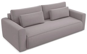 Кадифен разтегателен диван с място за съхранение в цвят лавандула 238 cm Kapua – Makamii