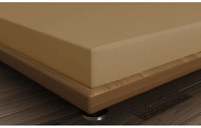 Кафяв еластичен памучен чаршаф 140x200 cm – Mijolnir