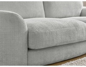 Светлосив шенилов ъглов диван (десен ъгъл) Leonore – Bobochic Paris