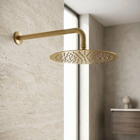 Кръгла душ глава REA JS-P014BG 30cm Brush Gold