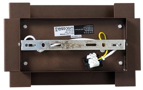 Индустриален стенен аплик тъмно бронз 2-светлина - Coen