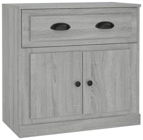 816430 vidaXL Сайдборд, сив сонома, 70x35,5x67,5 см, инженерно дърво