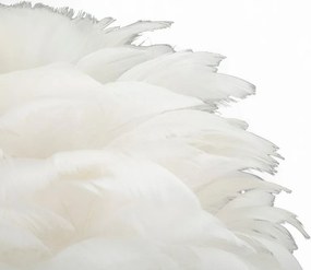 Бяла/златистa настолна лампа (височина 50 cm) Ball Feather – Mauro Ferretti