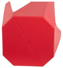 Червен пластмасов стол Cherish – Leitmotiv