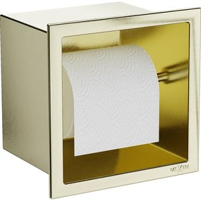Mexen X-Wall-P държач за тоалетна хартия, златен четкан - 1953