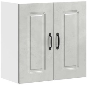853581 vidaXL Кухненски стенен шкаф, Kalmar, бетонно сив, инженерно дърво