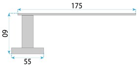 Поставка за тоалетна хартия 109 Til Black