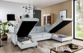 Ъглов диван Kognito max-Right-Gkri Anoixto