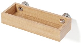 Стенен рафт за баня от дъбова дървесина Yoku - Wireworks