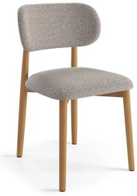 АЛДО Бежово лате (тъкан Монза 60)/рамка лакиран дъб - ДЪРВЕН СТОЛ БУКЛЕ ЗА ДНЕВНА, ТРАПЕЗАРИЯ, КУХНЯ РЕТРО