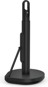 Държач за кухненски кърпи от матирана черна стомана - simplehuman