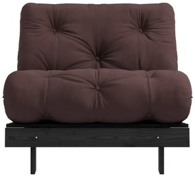 Тъмнокафяво кресло Roots Black Night – Karup Design