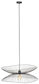 Дизайнерски висящ аплик черен 66 см - Pua