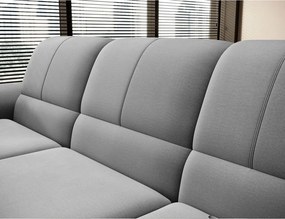 Сив кадифен разтегателен ъглов диван с място за съхранение (десен ъгъл L форма) Siber – ELTAP