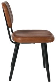 Кафяв трапезен стол в цвят коняк Jake Worn - White Label