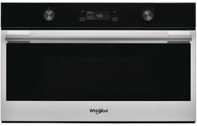 Микровълнова фурна за вграждане Whirlpool W7 MD540, 1800 W, 31 л, Кварцов грил, JetDefrost, Crisp, Готвене на пара, Сребрист