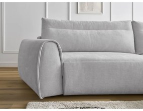 Светлосив ъглов диван Aden – Bobochic Paris