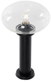 Модерен външен стълб черен 50 см - Elly