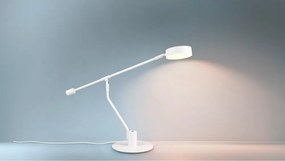 LED настолна лампа с огъваща се структура в матово бял цвят (височина 64 cm) Manduro – Trio