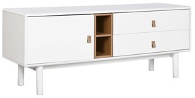 ТВ шкаф Home ESPRIT Бял Естествен полипропилен Дървен MDF 140 x 40 x 55 cm