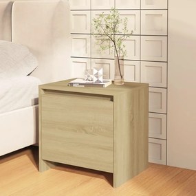809869 vidaXL Нощно шкафче, дъб сонома, 45x34x44,5 см, ПДЧ