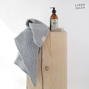 Светлосива кърпа 50x70 cm Honeycomb - Linen Tales