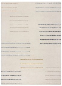 Кремав ръчно изработен вълнен килим 120x170 cm Dottie Geometric – Flair Rugs