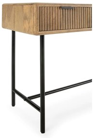 Конзолна маса от масивно манго в естествен цвят 38x100 cm Mundra – MOME