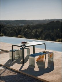 Градински стол метален в сребрист цвят Nokk – noo.ma