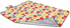 Цветно плажно одеяло с кариран модел Ширина: 150 см | Дължина: 200 см