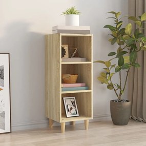 812378 vidaXL Сайдборд, Дъб сонома, 34,5x32,5x90 см, инженерно дърво