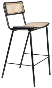 Черни бар столове от ратан в комплект от 2 106 cm Jort - Zuiver